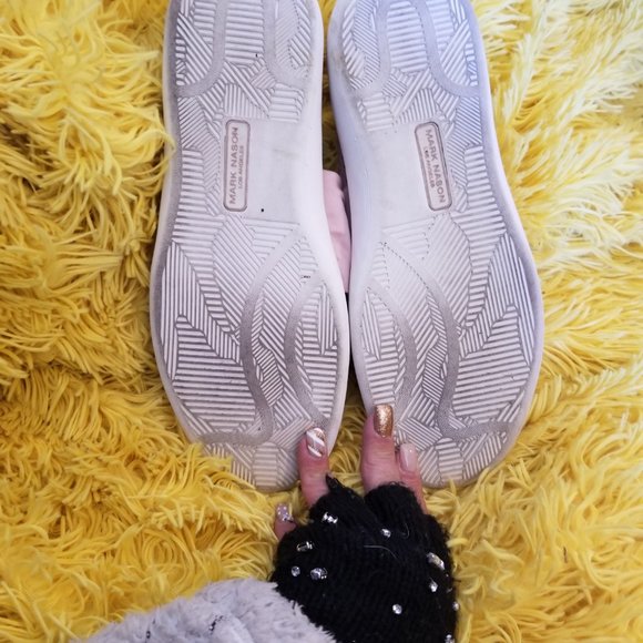 Mark Nason Pink Bow Leather Slip On Shoes - Picture 6 of 6